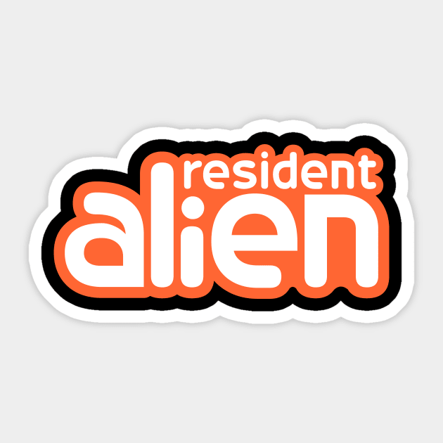 Resident Alien Logo Sticker by Vault Emporium